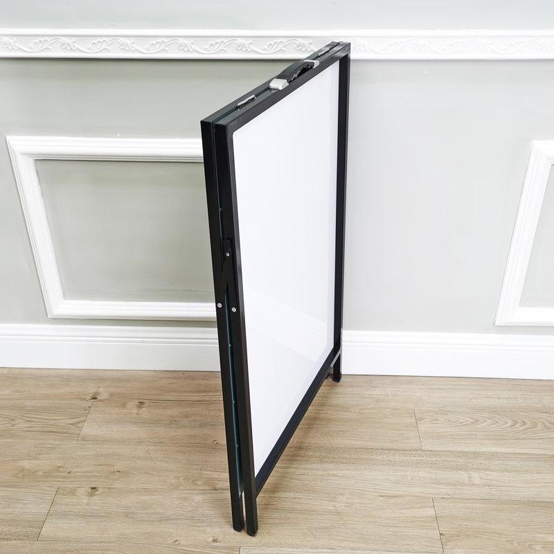 FixtureDisplays Dry Erase White A-Frame Board All Metal Menu Board